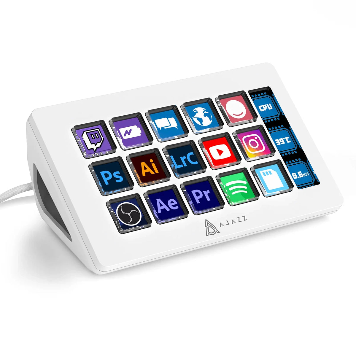 Attack Shark X Ajazz AKP153 Stream Deck With 15 Programmable Rgb Buttons