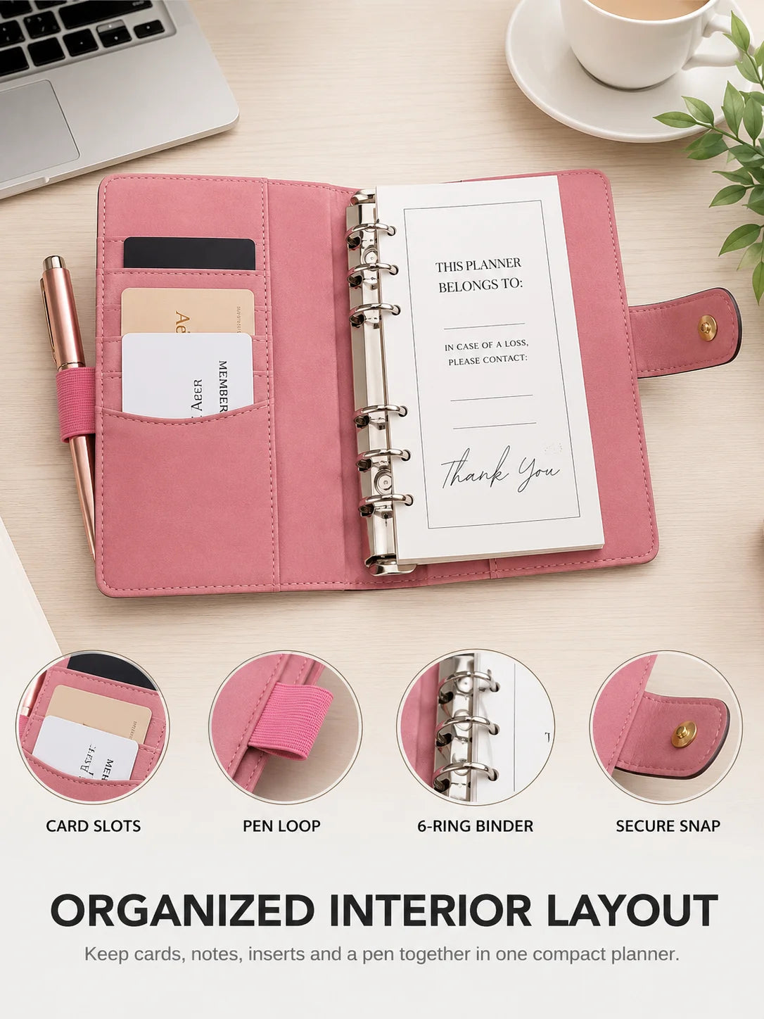 Checkered Desktop Organizer And Budget Cash Envelope Planner