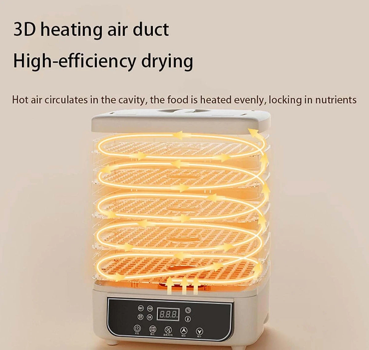 5 Layer Household Food Dehydrator For Fruit Vegetable Snacks