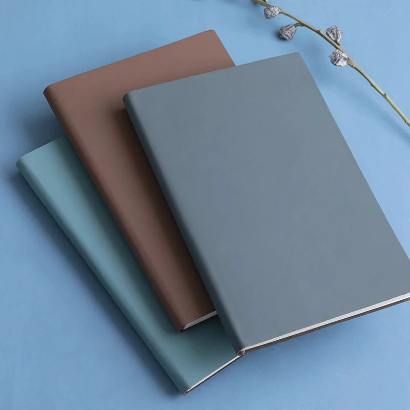 A5 Waterproof Pu Leather Softcover Notebook Travel Diary Planner Journal Office School Gift