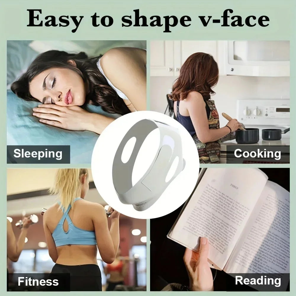 Adjustable V Shape Face Lift Band Double Chin Reducer Strap