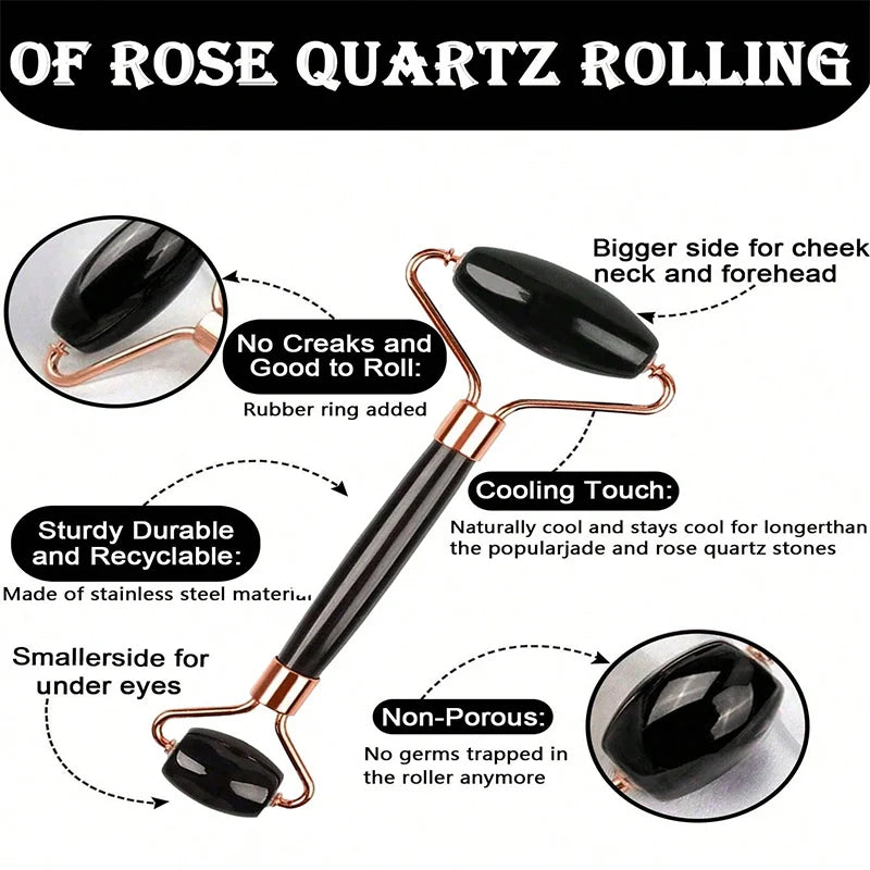 Portable Ice Face Roller Gua Sha Tool Set For Facial Skin Massage