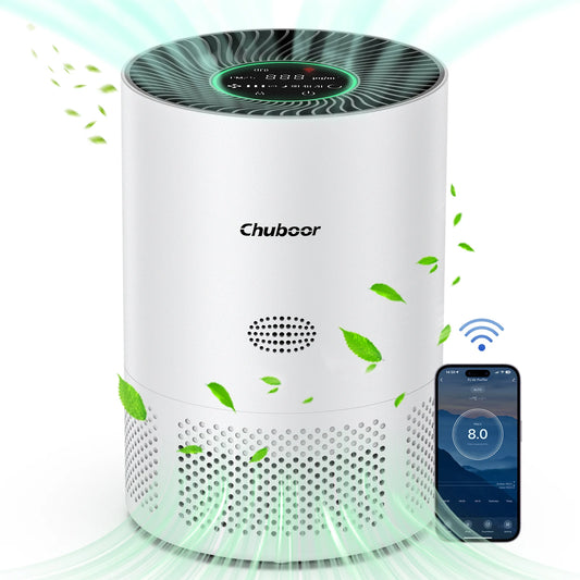 Chuboor H13 True HEPA Air Purifier With PM25 Sensor And App Control