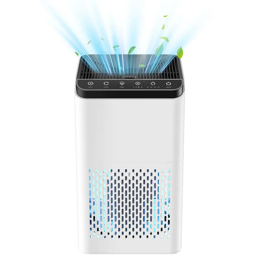 True HEPA Air Purifier With Air Quality Monitor For Home Bedroom Large Room