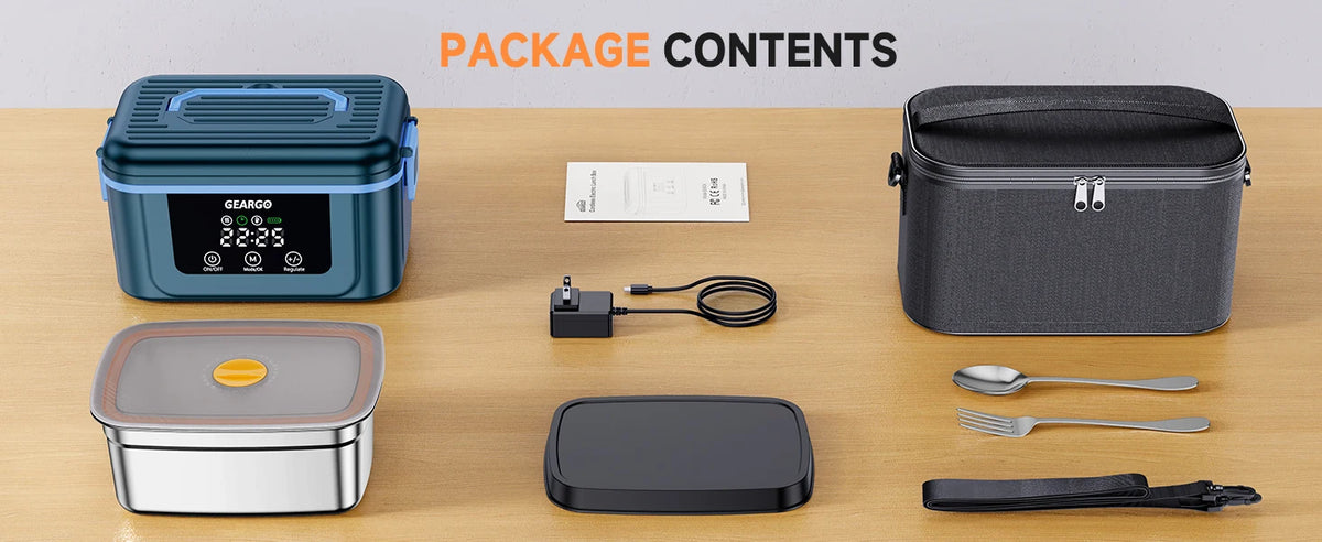 Cordless Electric Heated Lunch Box With Leakproof Thermal Storage