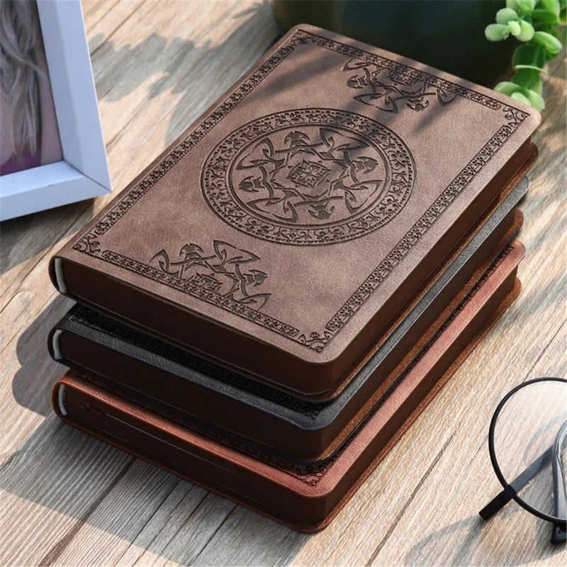 1Pc New Portable Vintage Leather Notebook Diary Notepad Stationery Gift