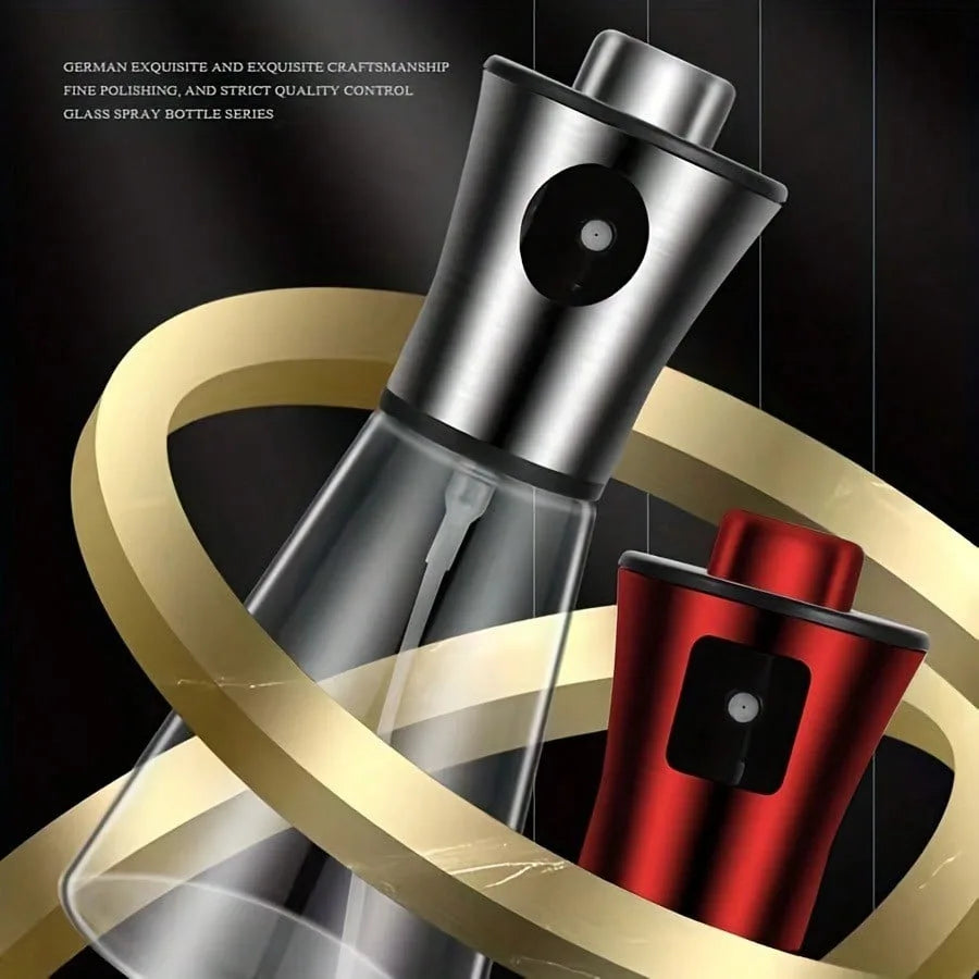 200ml Stainless Steel Glass Oil Sprayer Kitchen Cooking Mist