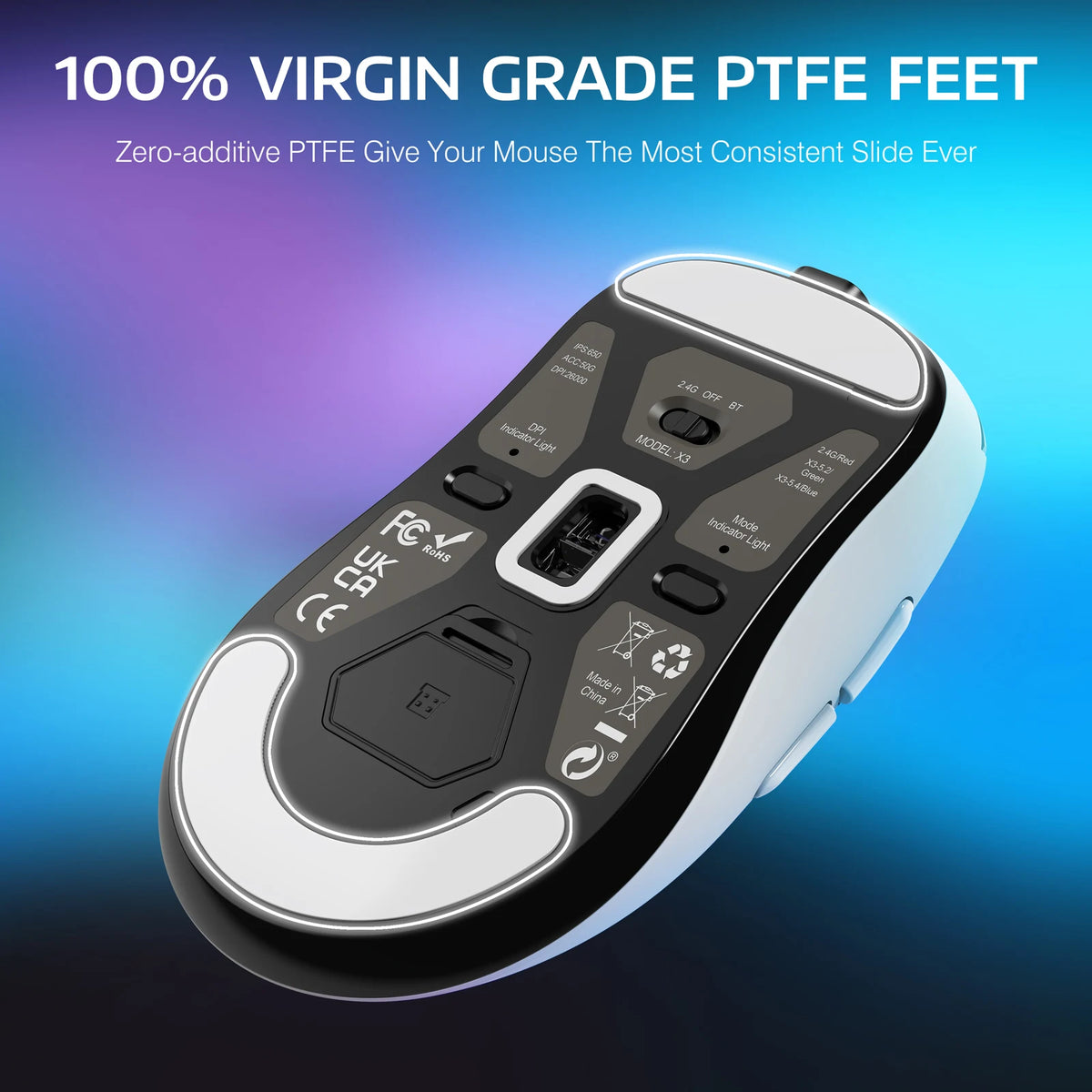 Attack Shark X3 Wireless Gaming Mouse 49g Paw3395 26K DPI Programmable Mouse