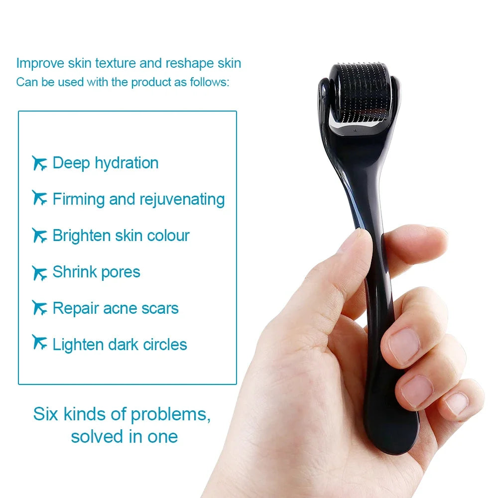 540 Needles Derma Roller For Facial And Beard Growth Skincare Tool