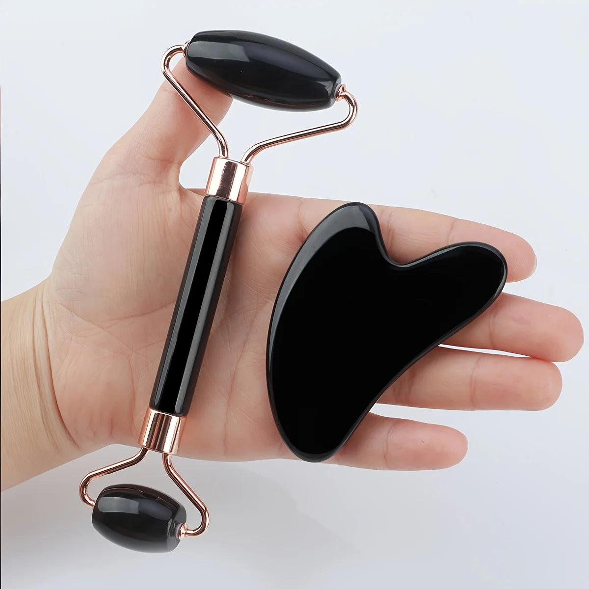 Portable Ice Face Roller Gua Sha Tool Set For Facial Skin Massage