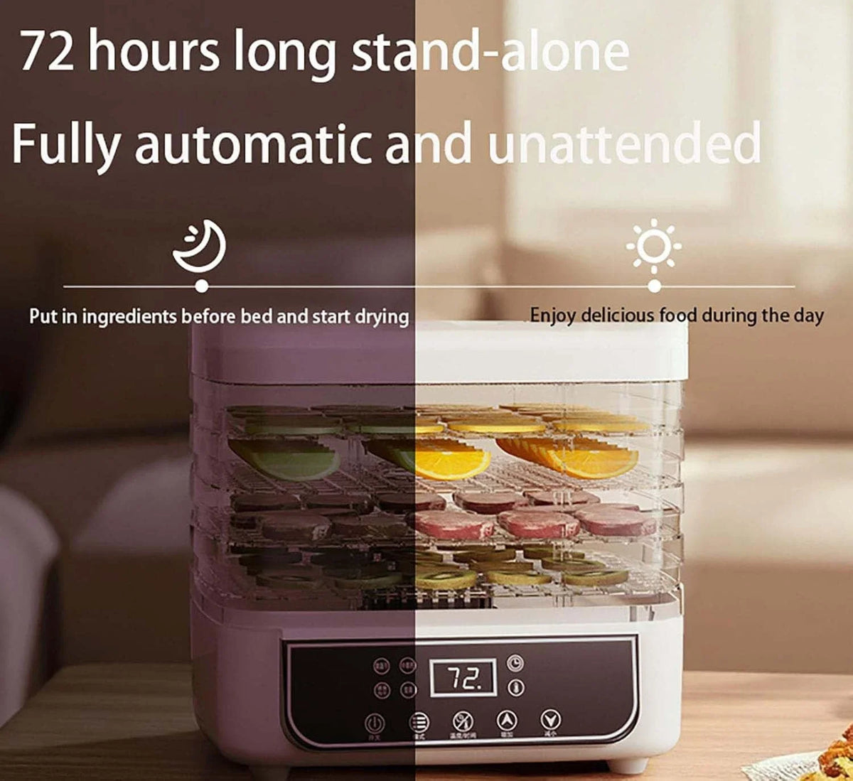 5 Layer Household Food Dehydrator For Fruit Vegetable Snacks