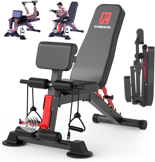 14 In 1 Foldable Dumbbell Bench With 6 Position Levels For Home Gym Strength Workouts