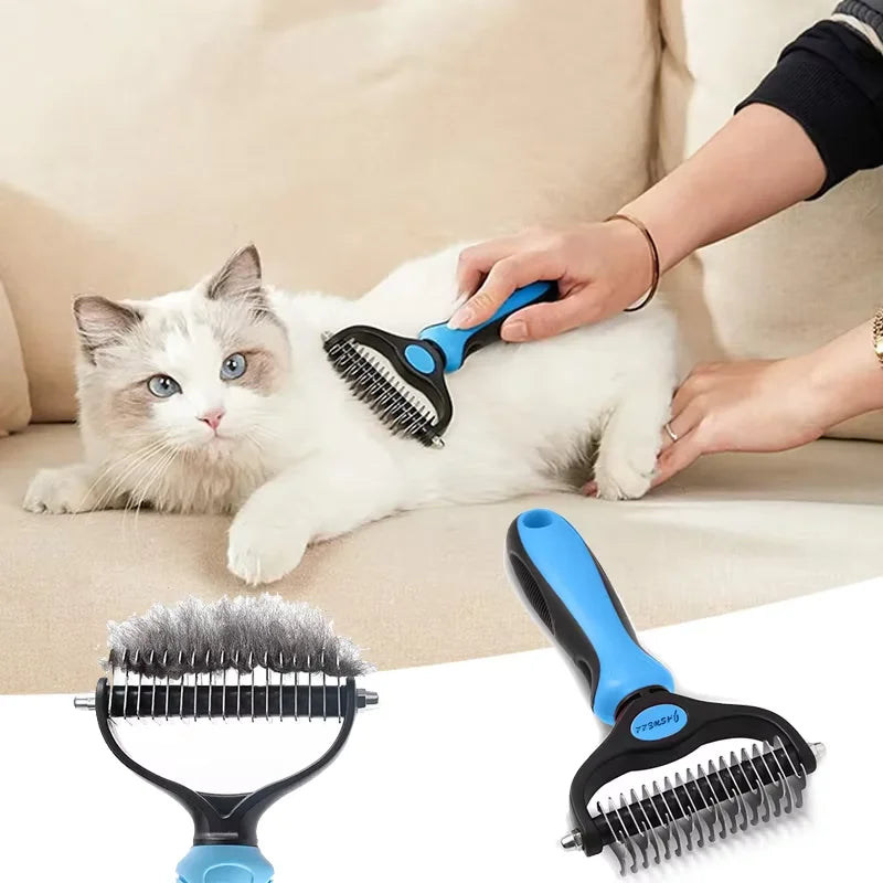 Double Sided Pet Grooming Brush For Dogs And Cats Hair Removal Comb