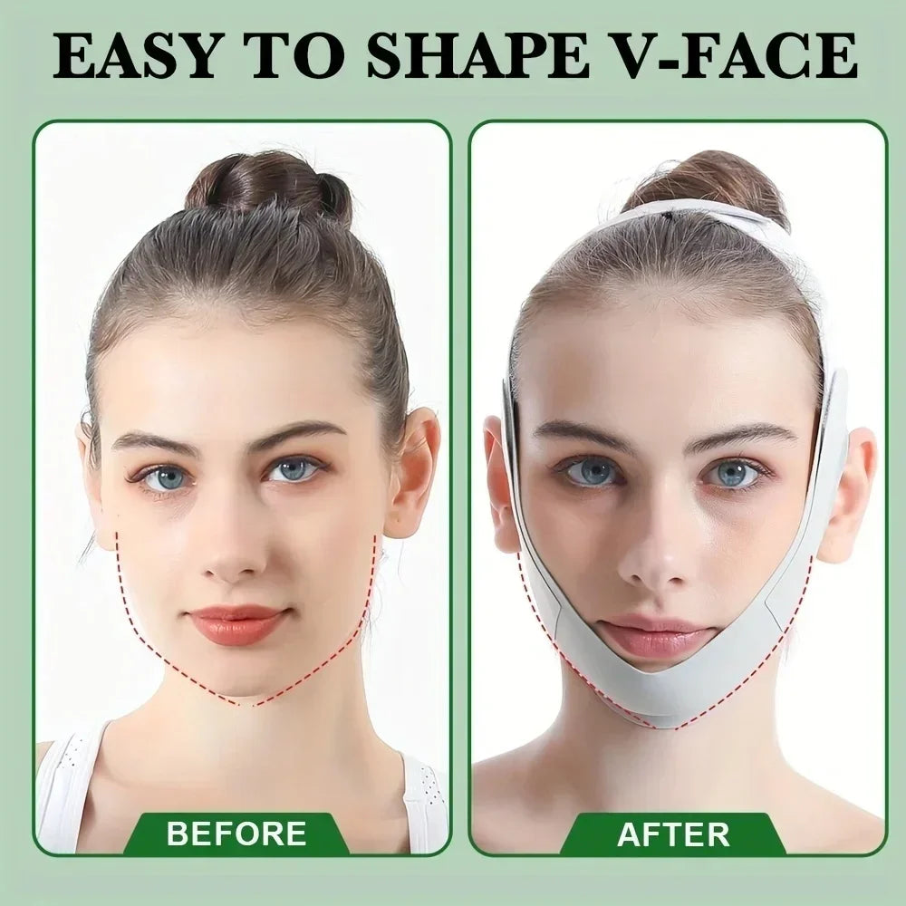 Adjustable V Shape Face Lift Band Double Chin Reducer Strap