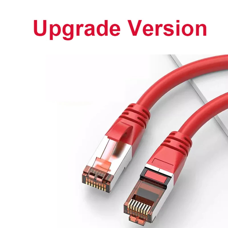 Ethernet Cable Cat6 RJ45 Lan Flat Cable SSTP Network Internet 12m Patch Cord for Computer Router Laptop PC Ethernet