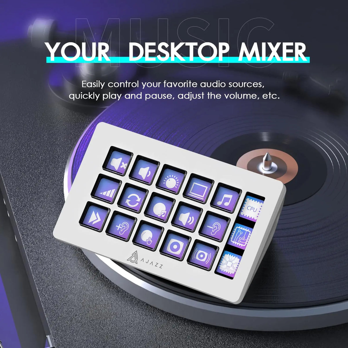 Attack Shark X Ajazz AKP153 Stream Deck With 15 Programmable Rgb Buttons