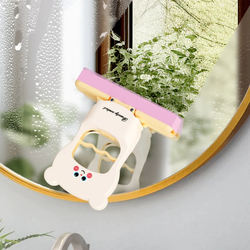 Mini Mop Sponge Water Absorbing Wiping, Foldable and Lazy Mop, Handheld Bathroom Cleaning Mop, Desktop Cleaning Mop