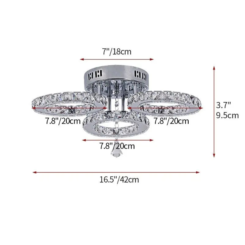Modern Crystal Ceiling Chandelier Lamp for Living Room Pendant Light Home Art Decora Lustre Ceiling Luminaire For Dining Bedroom