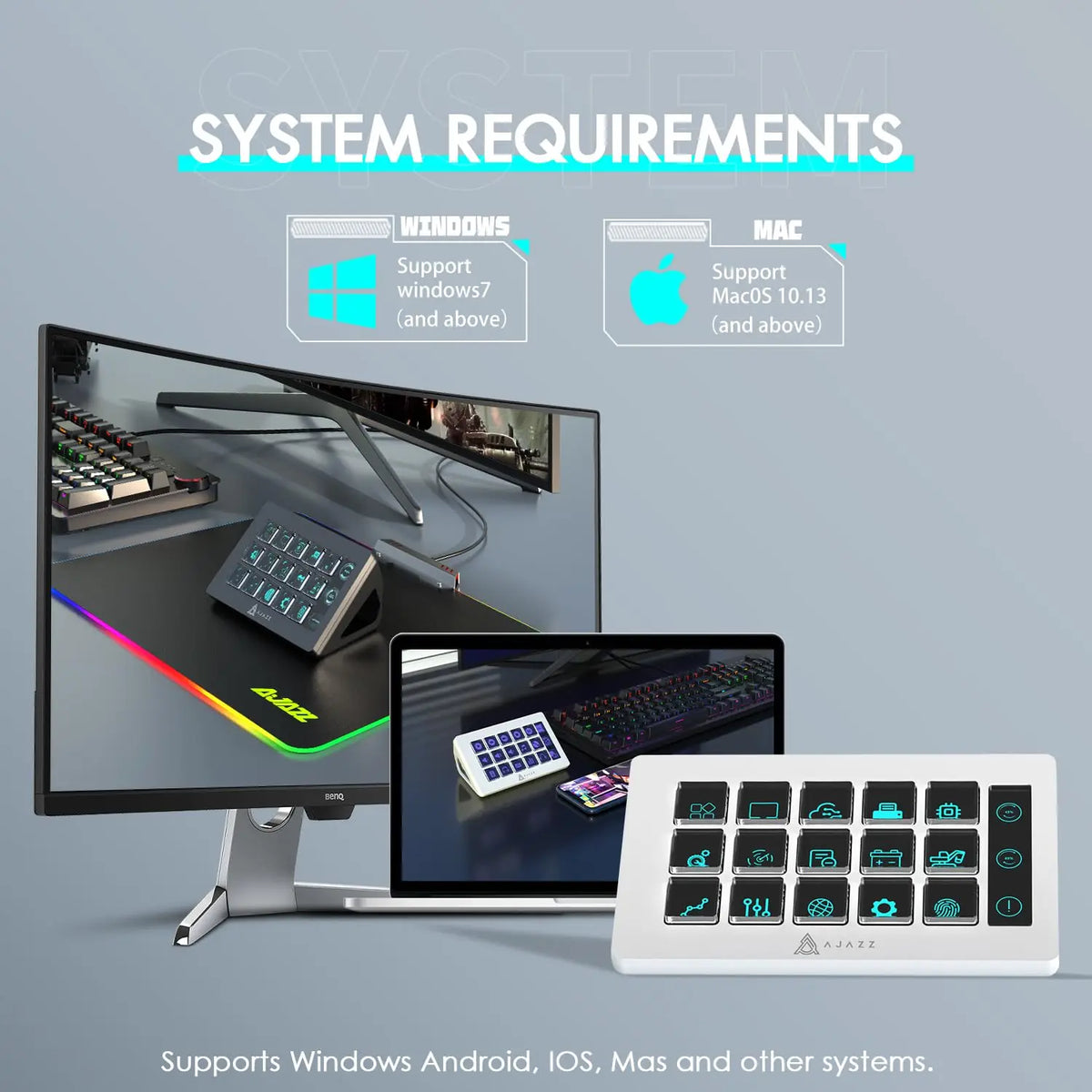 Attack Shark X Ajazz AKP153 Stream Deck With 15 Programmable Rgb Buttons