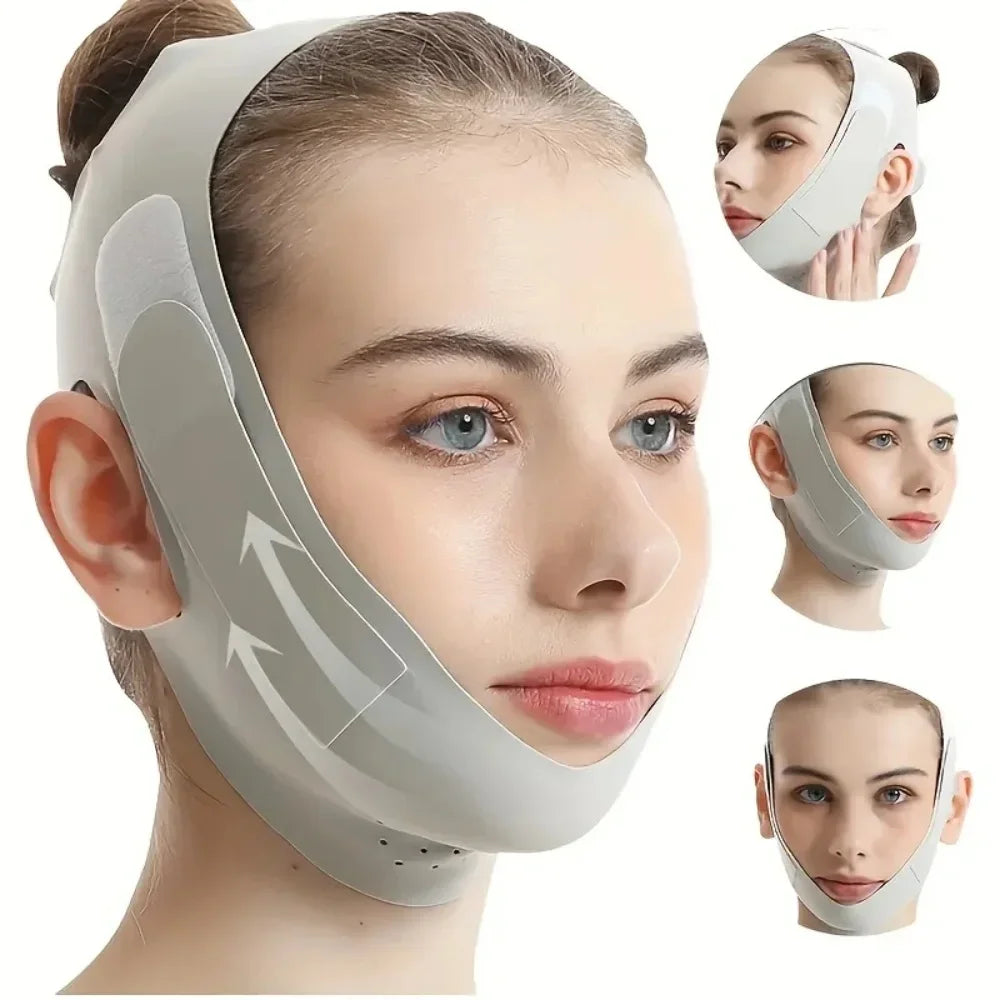 Adjustable V Shape Face Lift Band Double Chin Reducer Strap