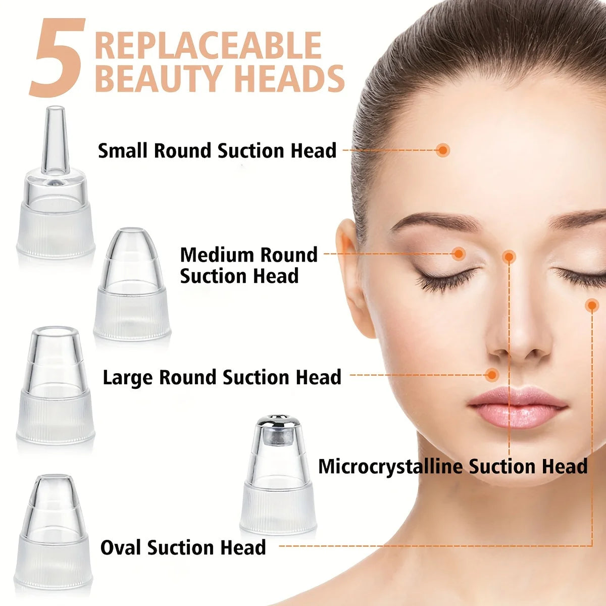 Rechargeable Electric Facial Pore Cleaner Vacuum Blackhead Remover Tool