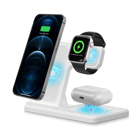 3 In 1 Magnetic Wireless Charger 18W Fast Foldable For Iphone Watch AirPods